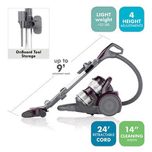 Load image into Gallery viewer, Kenmore Friendly Lightweight Bagless Compact Canister Vacuum with Pet Powermate, HEPA, Extended Telescoping Wand, Retractable Cord and 2 Cleaning Tools, Motor Power, Purple
