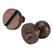 Load image into Gallery viewer, 20Pcs Round Head Rivets, Luggage Hardware Accessories Portable Good Toughness Round Head Stud Screws Nails for DIY Leather Crafts/Shoes/Bag//Clothe(10X8mm)
