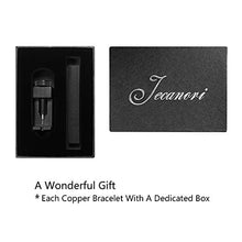 Load image into Gallery viewer, Jecanori Copper Magnetic Bracelet for Men 99.9% Copper Black Cross Magnetic Therapy Bracelet Pain Relief for Arthritis and Carpal Tunnel Health Healing Bracelet with Beautiful Jewelry Box, Adjustable
