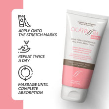 Load image into Gallery viewer, Cicatrissim White Stretch Mark Fade and Removal Cream - Tummy Butter for Pregnancy Belly, Weight Change and Growth Spurts - Stretch Marks Remover for Pregnant Mothers - With Natural Ingredients
