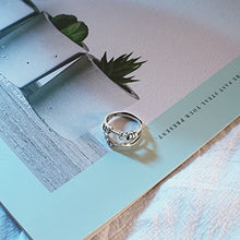 Load image into Gallery viewer, STJERNES s925 Sterling Silver Anti Anxiety Rings For Women girls，Adjustable Stacking Spinning Worry Ring，Jewelry Gift for Best Friends
