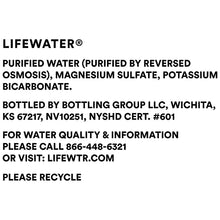 Load image into Gallery viewer, LIFEWTR, Premium Purified Water, pH Balanced with Electrolytes For Taste, 33.8 Fl Oz (Pack of 6)
