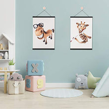 Load image into Gallery viewer, WITCOLOR Magnetic Poster Hanger Wooden Poster Frame, Extra Strong Magnets, 24x36 24x30 24x17 Magnet Poster Hanger for Wall Art, Pictures, Prints, Maps, Canvas, Black

