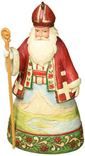 Load image into Gallery viewer, Jim Shore Heartwood Creek Swiss Santa Stone Resin Hanging Ornament, 4.5”
