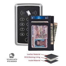 Load image into Gallery viewer, Slim Minimalist Wallet Front Pocket RFID Blocking Real Leather credit card holder for Men &amp; Women (MOSS CRAZY HORSE)
