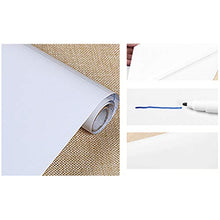 Load image into Gallery viewer, Fine Reusable Whiteboard Message Board Reminder Board Self-Adhesive Peel Stick Paper for School,Office,Home,Kids Drawing,Refrigerator (White)
