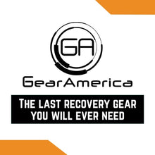 Load image into Gallery viewer, GearAmerica Off-Road Recovery Kit - Ultimate 4x4 Winching Accessories - Includes Tow Strap, Tree Saver, Heavy Duty Snatch Block Pulley, Winch Line Dampener, Recovery Gloves &amp; Black D-Ring Shackles
