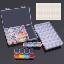 Load image into Gallery viewer, ARTDOT 28 Girds 2 Pack Diamond Painting Storage Containers Portable Bead Storage Container for Diamond Painting Accessories
