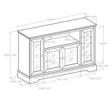 Load image into Gallery viewer, WE Furniture Traditional Wood Stand for TV's up to 56" Living Room Storage, Grey
