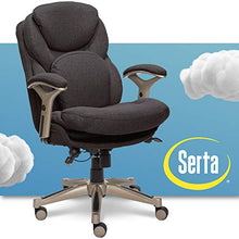 Load image into Gallery viewer, Serta Ergonomic Executive Office Chair Motion Technology Adjustable Mid Back Design with Lumbar Support, Dark Gray Fabric
