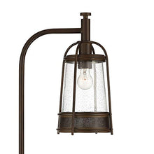 Load image into Gallery viewer, Hugh Bronze and Faux Wood Downbridge Floor Lamp - Franklin Iron Works

