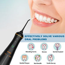 Load image into Gallery viewer, Water Flosser and Electric Toothbrush Combo, Cordless Dental Oral Irrigator with 6 Modes 6 Jet Tips &amp; 4 Brush Heads, LCD Display &amp; DIY Mode, 300ML IPX7 Waterproof Teeth Cleaner for Braces Bridges Care
