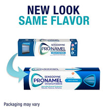 Load image into Gallery viewer, PRONAMEL Sensodyne MultiAction SLS Free Toothpaste for Sensitive Teeth to Reharden and Strengthen Enamel, Cleansing Mint, mint, 12 Ounce (Pack of 3)
