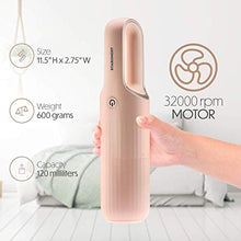 Load image into Gallery viewer, Starument Portable Hand Vacuum Cleaner Handheld Cordless Cleaner for Dust Pet Hair Dirt Home Car Interior, Furniture Lightweight Easy to Use, Compact Design Battery Rechargeable with USB-C Cable Pink
