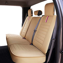 Load image into Gallery viewer, Oasis Auto Tailor Fit Seat Covers Compatible with 2009-2022 Ford F-150 F150 F-250 F250 F350 F350 (FF-01 Full Set, Tan)
