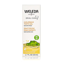 Load image into Gallery viewer, Weleda Oral Care Childrens Tooth Gel, 1.7 Fluid Ounce, Fluoride Free, Spearmint Flavor, Plant Rich Toothpaste with Calendula, Silica and Fennel
