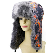 Load image into Gallery viewer, BCDlily Men Women Trapper Hats Cold Weather Outdoor Sports Trooper Russian Caps Warm Winter Hat with Ear Flaps (Orange)
