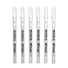 Load image into Gallery viewer, SAKURA Gelly Roll Classic Gel Pens, Opaque White Ink, Ass't Tips 05/08/10, 6 PK 57461
