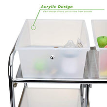 Load image into Gallery viewer, Mind Reader Rolling Utility Cart, One Size, White 6 Drawer
