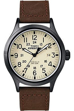 Load image into Gallery viewer, Timex Men's T49963 Expedition Scout Brown Leather Strap Watch
