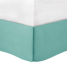 Load image into Gallery viewer, Comfort Spaces Cavoy Faux Silk Comforter Set - Luxe Diamond Tufting, All Season Bedding, Matching Bed Skirt, Decorative Pillows, King(104"x90") Aqua 5 Piece
