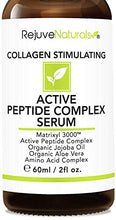 Load image into Gallery viewer, Peptide Complex Serum with Matrixyl 3000 (2 oz, Double-Sized) Minimizes Look of Fine Lines &amp; Deep Wrinkles, Crow's Feet, Crepey Skin. Lightweight Anti Aging Moisturizer for Face &amp; Neck
