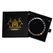 Load image into Gallery viewer, Natural Smoky quartz bracelet with Tiger eye and Lava, Essential Oil diffuser Bracelet, for Men &amp; Women, stress and negative emotions relief, Natural Quartz Crystal, Protection Bracelet
