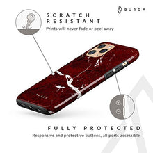 Load image into Gallery viewer, BURGA Phone Case Compatible with iPhone 11 PRO - Iconic Ruby Red Marble Cute Case for Women Heavy Duty Shockproof Dual Layer Hard Shell + Silicone Protective Cover
