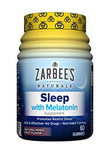Load image into Gallery viewer, Zarbee's Naturals Adult Sleep with Melatonin Supplement, Natural Mixed Fruit Flavor, 60 Gummies
