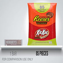 Load image into Gallery viewer, REESE'S and KIT KAT Milk Chocolate Assortment Snack Size Candy, Halloween, 44.23 oz Bulk Variety Bag (85 Pieces)
