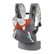 Load image into Gallery viewer, Infantino Cuddle Up Ergonomic Carrier, Face-in Front Carry &amp; Back Carry with Removable Character Canopy Hood - Fox
