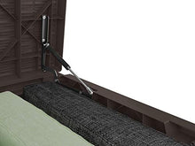 Load image into Gallery viewer, KETER Java XXL 230 Gallon Resin Rattan Look Large Outdoor Storage Deck Box for Patio Furniture Cushions, Pool Toys, and Garden Tools, Espresso Brown
