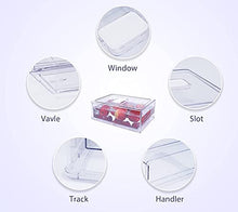 Load image into Gallery viewer, GREENTEC Stackable Refrigerator Organizer Drawer, Pull Out Food Organization for Freezer, Divided Fridge Drawers, Storage Bins for Kitchen, BPA Free, PET, Large

