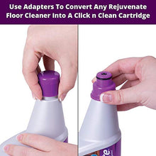 Load image into Gallery viewer, Rejuvenate Click N Clean Multi-Surface Spray Mop System Complete Bundle Includes Free Click-On Pro Grade Grout Brush 1 x 32oz No-Bucket Floor Cleaner (bundle with 3 reusable microfiber pads)
