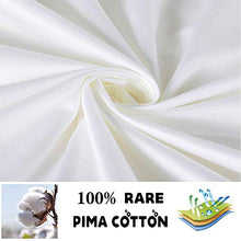 Load image into Gallery viewer, Bed Sheet Set Queen Size Sheets 4 Pieces, 600 Thread Count 100% Supima Cotton Sheets, Soft &amp; Silk Sateen Weave, Fits Mattress Up to 18" ,Deep Pocket, Breathable &amp; Fade Resistant
