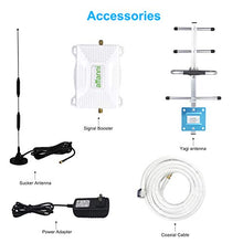 Load image into Gallery viewer, AT&amp;T Cell Phone Signal Booster Amplifier 4G LTE Band12/17 700Mhz US Cellular T-Mobile AT&amp;T Cell Phone Booster ATT Cell Signal Booster Mobile Signal Booster with Antennas Kit for Home Boost Data+Voice
