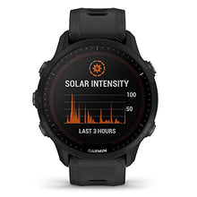 Load image into Gallery viewer, Garmin Forerunner 955 Solar (Black) 2022 GPS Running &amp; Triathlon Smartwatch | Runner’s Bundle with Screen Protectors (x4) &amp; Portable Charger | Race Predictor, Ultra Long Battery, VO2 Max, Heart Rate
