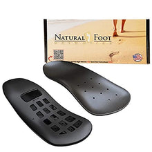 Load image into Gallery viewer, Natural Foot Orthotics Slim Stabilizer for Low to Flat Arches – Arch Support Shoe Insoles/Inserts for Plantar Fasciitis Relief | Good for Feet, Legs, Back, Heel &amp; Joint Pain | Made in USA
