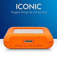 Load image into Gallery viewer, LaCie Rugged Mini 5TB External Hard Drive Portable HDD – USB 3.0 USB 2.0 Compatible, Drop Shock Dust Rain Resistant Shuttle Drive, for Mac and PC Computer Desktop Workstation PC Laptop (STJJ5000400)
