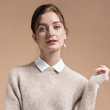 Load image into Gallery viewer, Shinywear Women's Fake Collar Detachable Collar Shirt Attachment, White Dickey False Collar, Mock Collar Half Blouse for Lady Girls Favors(2pcs Doll + Pointed Collar)
