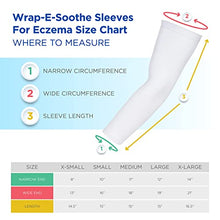 Load image into Gallery viewer, Wrap-E-Soothe Ultra-Soft Non-Itch Eczema Arm or Leg Sleeves for Adults &amp; Teens (Medium 11"-18"), Eco-Friendly Tencel Eczema Clothing, No Zinc or Dyes, USA Made
