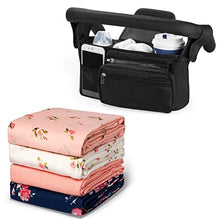 Load image into Gallery viewer, Momcozy Baby Stroller Organizer &amp; Baby Swaddle Blankets（Suit）
