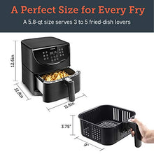 Load image into Gallery viewer, COSORI Air Fryer Max XL(100 Recipes) Electric Hot Oven Oilless Cooker LED Touch Digital Screen with 11 Presets, Preheat&amp; Shake Reminder, Nonstick Basket, 1700W, 5.8 QT-Black
