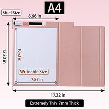 Load image into Gallery viewer, Small White Board A4 Desktop Dry Erase Board 8"12" Portable Whiteboard Easel with Stand Pink PU Cover Case for Kids, Adult, Office, Home, School
