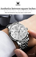 Load image into Gallery viewer, Men Watches with Date Bussiness Watches for Male Luminous Quartz Mens Watches Waterproof with Stainless Steel Strap Stopwatch Timing Function
