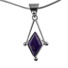 Load image into Gallery viewer, NOVICA Lapis Lazuli .925 Sterling Silver Pendant Necklace, 15.75" 'Spark of Blue'
