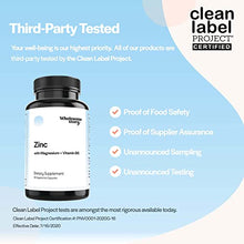 Load image into Gallery viewer, 3-in-1 Zinc Picolinate Magnesium Glycinate Supplements with Vitamin B6 | Reproductive &amp; Fertility Health, Hormone Balance, Immune System Support | PCOS Support | 60 Vegetarian Capsules
