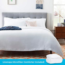 Load image into Gallery viewer, LINENSPA Microfiber Duvet Cover Set and LINENSPA All-Season White Down Alternative Quilted Comforter Insert
