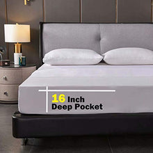 Load image into Gallery viewer, SAKIAO Queen Size Bed Sheets Set - Brushed Microfiber 1800 Thread Count Percale - 16" Deep Pocket Egyptian Sheets Beautiful Breathable Wrinkle Free &amp; Fade Resistant - 4 Piece (White,Queen)
