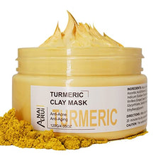 Load image into Gallery viewer, ANAIRUI Turmeric Vitamin C Face Mask, Clay Facial Mask with Vitamin C E for Radiant Skin, Acne Control and Refining Pores 4.05 Oz

